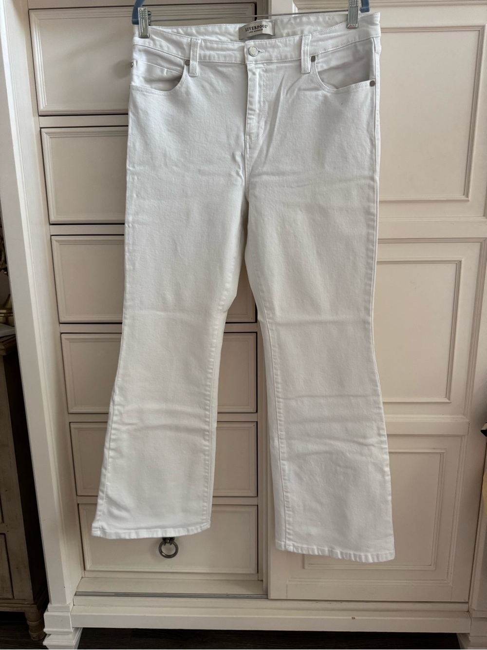 Liverpool Jeans Company White Flare Wide Leg Jeans